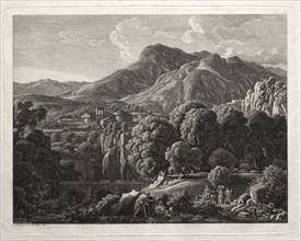 Heroic Landscape: Landscape with Town and River, 1799. Creator: Johann Christian Reinhart (German, 1761-1847).