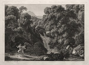 Heroic Landscape: The Satyr and the Nymph, 1799. Creator: Johann Christian Reinhart (German, 1761-1847).