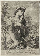 Heroines of the New Testament: The Canaanite. Creator: Jan Saenredam (Dutch, 1565-1607).