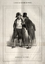 Histoire du Costume en France: Bourgeois de Paris, 1843. Creator: Paul Gavarni (French, 1804-1866).