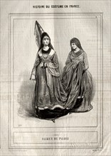 Histoire du Costume en France: Dames de Paris, 1843. Creator: Paul Gavarni (French, 1804-1866).