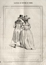 Histoire du Costume en France: Parisiens, 1843. Creator: Paul Gavarni (French, 1804-1866).