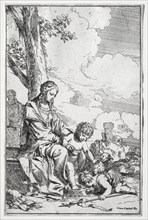 Holy Family with the Infant St. John. Creator: Giulio I Carpioni (Italian, 1611-1674).