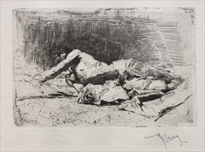 Homme se roulant de terre. Creator: Mariano Fortuny y Carbó (Spanish, 1838-1874).