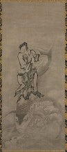 Hotei with Daoist Immortals, late 1600s-early 1700s. Creator: Ky?seki Tomonobu (Japanese, 1653-1721).