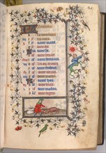 Hours of Charles the Noble, King of Navarre (1361-1425): fol. 11r, November, c. 1405. Creator: Master of the Brussels Initials and Associates (French).