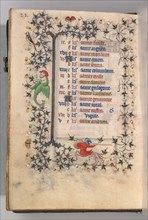 Hours of Charles the Noble, King of Navarre (1361-1425): fol. 11v, November, c. 1405. Creator: Master of the Brussels Initials and Associates (French).