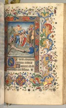 Hours of Charles the Noble, King of Navarre (1361-1425): fol. 179r, Christ Nailed to the Cross, c. 1 Creator: Master of the Brussels Initials and Associates (French).