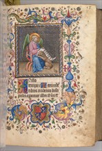 Hours of Charles the Noble, King of Navarre (1361-1425): fol. 27r, St. Mark, c. 1405. Creator: Master of the Brussels Initials and Associates (French).