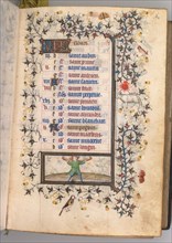 Hours of Charles the Noble, King of Navarre (1361-1425): fol. 3r, March, c. 1405. Creator: Master of the Brussels Initials and Associates (French).