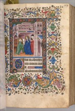 Hours of Charles the Noble, King of Navarre (1361-1425): fol. 55r, The Visitation (Lauds), c. 1405. Creator: Master of the Brussels Initials and Associates (French).