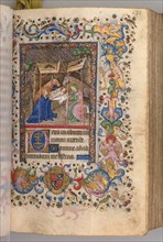 Hours of Charles the Noble, King of Navarre (1361-1425): fol. 67r, Nativity (Prime), c. 1405. Creator: Master of the Brussels Initials and Associates (French).