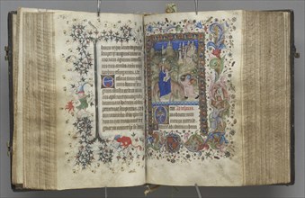Hours of Charles the Noble, King of Navarre (1361-1425): fol. 87v, Text, c. 1405. Creator: Master of the Brussels Initials and Associates (French).