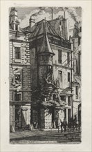 House with a Turret, rue de la Tixéranderie, Paris, 1852. Creator: Charles Meryon (French, 1821-1868).