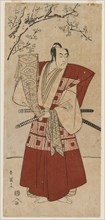 Ichikawa Monnosuke II as a Lord Holding a Banner, 1791. Creator: Katsukawa Shunei (Japanese, 1762-1819).