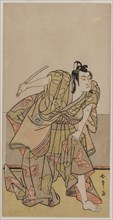 Ichikawa Monnosuke II as Soga no Goro, c. late 1770s. Creator: Katsukawa Shunsho (Japanese, 1726-1792).