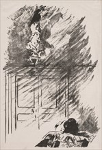 Illustration for The Raven by Edgar Allan Poe. Creator: Edouard Manet (French, 1832-1883).