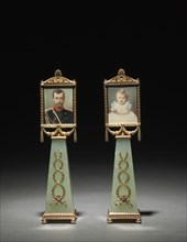 Imperial Framed Miniatures, 1896. Creator: House of Fabergé (Russian, 1842-1918); Mikhail Evlampievich Perkhin (Russian, 1860-1903); Johannes Zehngraf (Russian, 1857-1908).