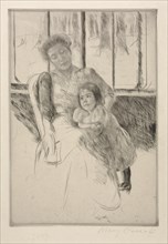 In the Conservatory, c. 1901. Creator: Mary Cassatt (American, 1844-1926).