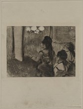 In the Salon, c. 1880s. Creator: Edgar Degas (French, 1834-1917).