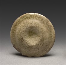 Incense Box (lid): Seto Ware, 1200s-1300s. Creator: Unknown.