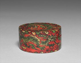 Incense Box with Dragon Design, 1600s-1700s. Creator: Unknown.