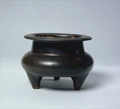 Incense Burner: Jizhou ware, 13th-14th Century. Creator: Unknown.