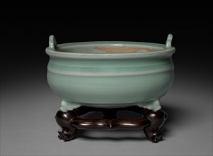 Incense Burner: Longquan Ware, S. Sung-Yuan Dynasty, 13th-14th Century. Creator: Unknown.