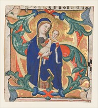 Initial S[alve sancta parens] from a Gradual: Madonna and Child, c. 1370-1374. Creator: Don Silvestro dei Gherarducci (Italian, 1339-1399).