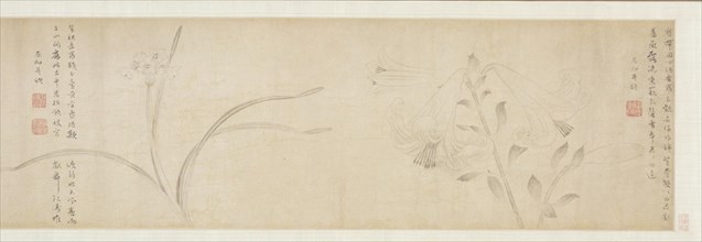 Ink Flowers, 1361. Creator: Zhao Zhong (Chinese, second half of the 1300s).