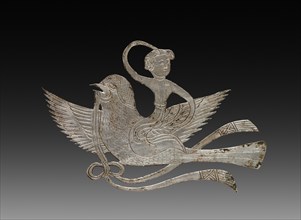 Inlay for a Mirror or Box: Lady on a Bird, c. 900-1000. Creator: Unknown.