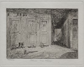 Interior of an Inn, 1861. Creator: Charles François Daubigny (French, 1817-1878); Auguste Delâtre.