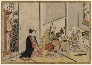 Interior Scene. Creator: Katsukawa Shunsho (Japanese, 1726-1792).