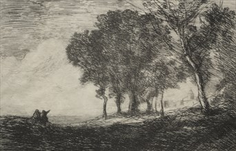 Italian Landscape, c. 1865. Creator: Jean Baptiste Camille Corot (French, 1796-1875).