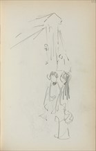 Italian Sketchbook: Figures (page 128), 1898-1899. Creator: Maurice Prendergast (American, 1858-1924).