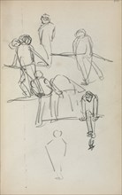 Italian Sketchbook: Figures (page 200), 1898-1899. Creator: Maurice Prendergast (American, 1858-1924).