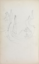 Italian Sketchbook: Gondola (page 35), 1898-1899. Creator: Maurice Prendergast (American, 1858-1924).