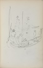 Italian Sketchbook: Gondola (page 40), 1898-1899. Creator: Maurice Prendergast (American, 1858-1924).