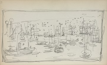Italian Sketchbook: Harbor (page 78), 1898-1899. Creator: Maurice Prendergast (American, 1858-1924).