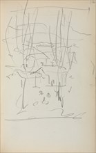 Italian Sketchbook: Landscape (page 116), 1898-1899. Creator: Maurice Prendergast (American, 1858-1924).