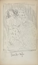 Italian Sketchbook: Levuk's Wife (page 170), 1898-1899. Creator: Maurice Prendergast (American, 1858-1924).