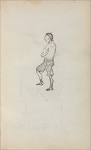 Italian Sketchbook: Standing Boy (page 245), 1898-1899. Creator: Maurice Prendergast (American, 1858-1924).