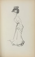 Italian Sketchbook: Standing Woman (page 167), 1898-1899. Creator: Maurice Prendergast (American, 1858-1924).