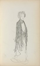 Italian Sketchbook: Standing Woman (page 213), 1898-1899. Creator: Maurice Prendergast (American, 1858-1924).