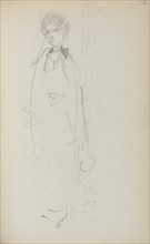 Italian Sketchbook: Standing Woman (page 72), 1898-1899. Creator: Maurice Prendergast (American, 1858-1924).