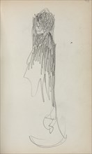 Italian Sketchbook: Standing Woman in profile (page 48), 1898-1899. Creator: Maurice Prendergast (American, 1858-1924).