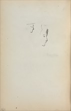 Italian Sketchbook: Two Profiles (page 258), 1898-1899. Creator: Maurice Prendergast (American, 1858-1924).
