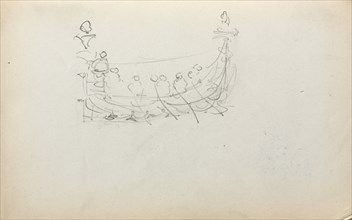 Italian Sketchbook: Venetian Boat (page 29), 1898-1899. Creator: Maurice Prendergast (American, 1858-1924).