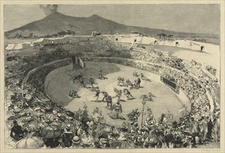 Italy. The Festival of Pompei, The circus of gladiators , 1884. Creator: Auguste Louis Lepère (French, 1849-1918).