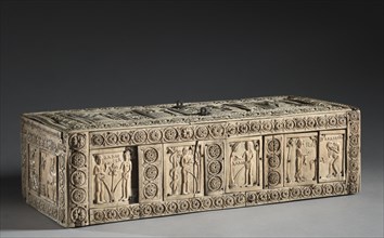 Ivory Box with Scenes of Adam and Eve, 1000-1100s. Creator: Unknown.